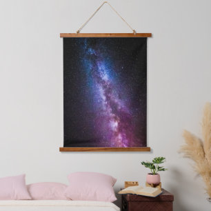 Milky way bright colours hanging tapestry