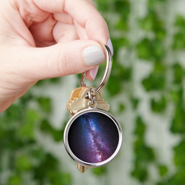 Milky way bright colours key ring (Hand)
