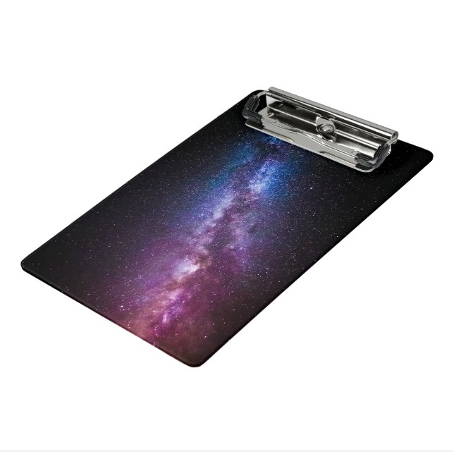 Milky way bright colours mini clipboard (Angled3)