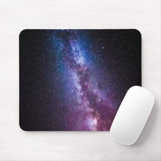 Milky way bright colours mouse pad (With Mouse)