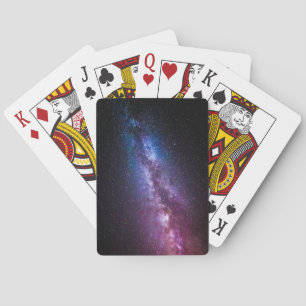 Milky way bright colours playing cards