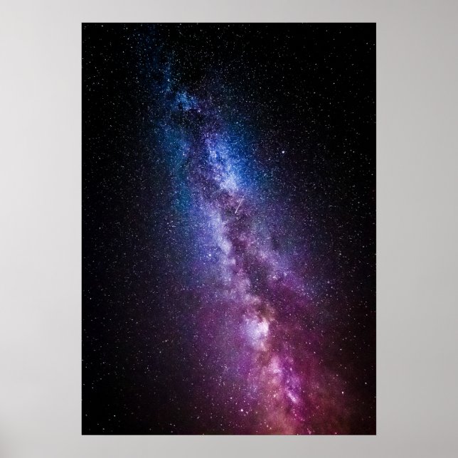Milky way bright colours poster (Front)