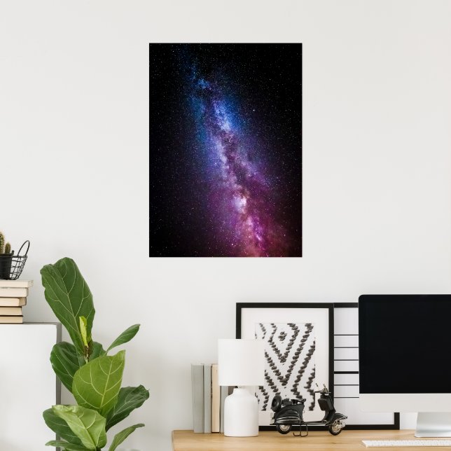 Milky way bright colours poster (Home Office)