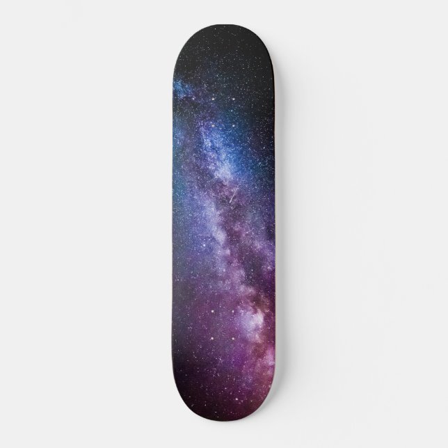 Milky way bright colours skateboard (Front)