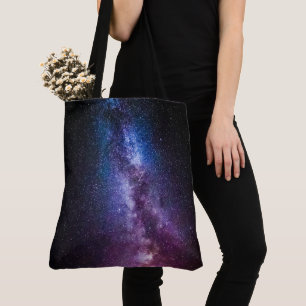Milky way bright colours tote bag