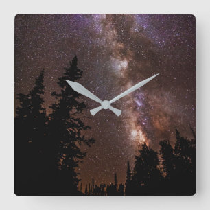 Milky Way   Cedar Breaks National Monument Utah Square Wall Clock