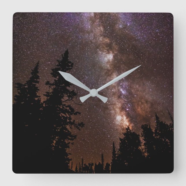 Milky Way | Cedar Breaks National Monument Utah Square Wall Clock (Front)