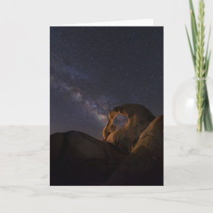 Milky Way & Cyclops Arch   Alabama Hills Card