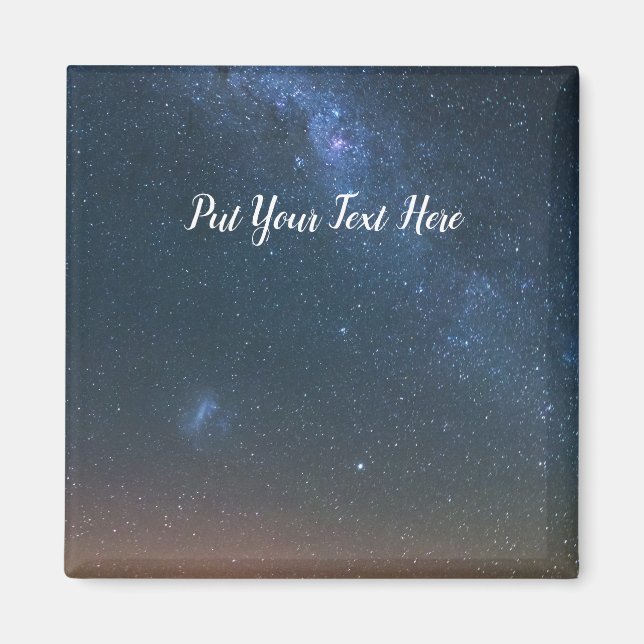 Milky Way Galaxy Background | Night Sky Stars Magnet (Front)