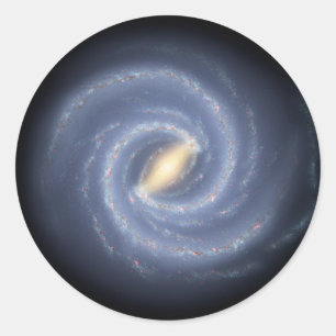 Milky Way Galaxy Classic Round Sticker