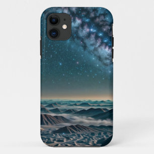 Milky Way Galaxy Over Desert Mountains iPhone 11 Case
