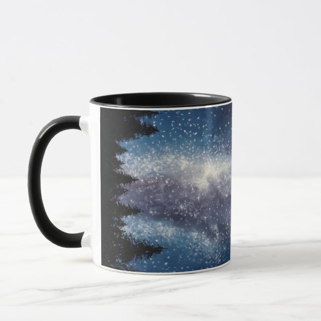 Milky Way Galaxy Painting Mug (Left)