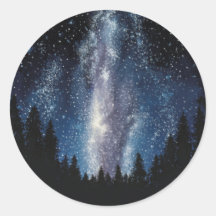 Milky Way Galaxy Painting Sticker