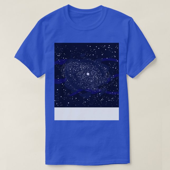 Milky Way Galaxy Stars Space T-Shirt (Design Front)