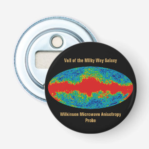 Milky Way Galaxy Veil Over WMAP Universe Bottle Opener