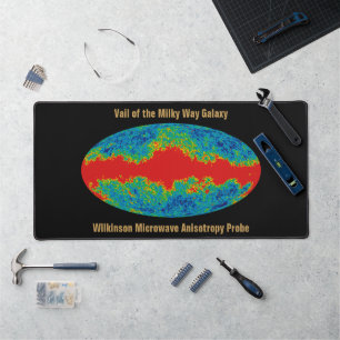 Milky Way Galaxy Veil Over WMAP Universe   Desk Mat