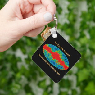 Milky Way Galaxy Veil Over WMAP Universe   Key Ring