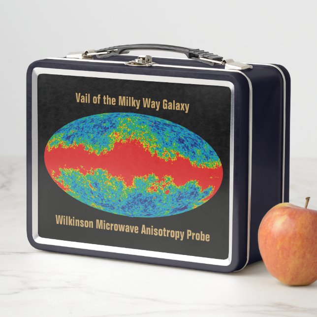Milky Way Galaxy Veil Over WMAP Universe   Metal Lunch Box (In Situ)
