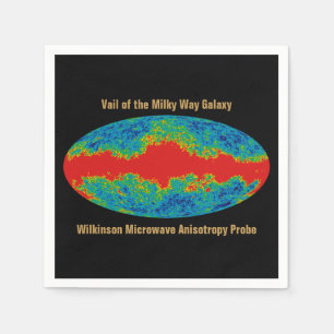 Milky Way Galaxy Veil Over WMAP Universe   Napkin