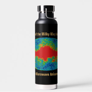 Milky Way Galaxy Veil Over WMAP Universe   Water Bottle