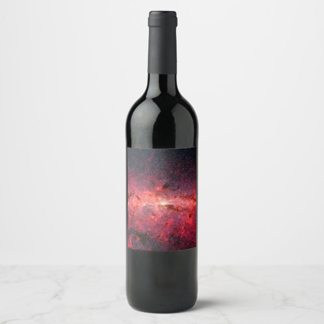 Milky Way Galaxy Wine Label (Front)