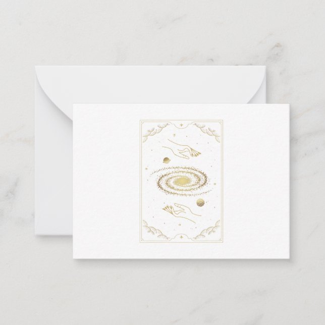 Milky Way Hands Tarot Card (Front)