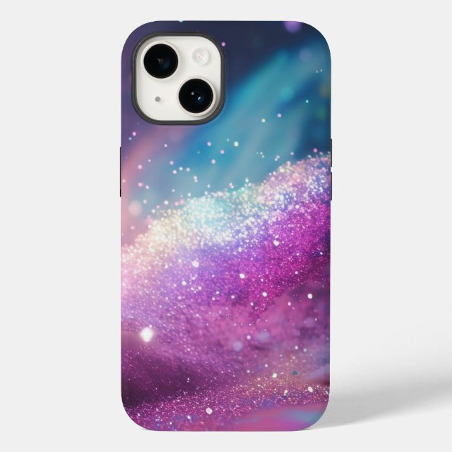 Milky Way Holographic Glitter iPhone Tough Case (Back)