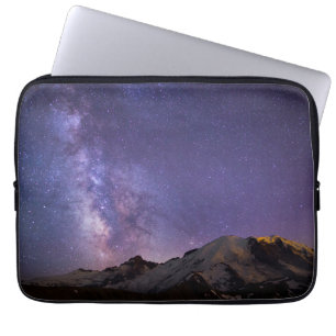 Milky Way & Mt. Rainier Washington State Laptop Sleeve