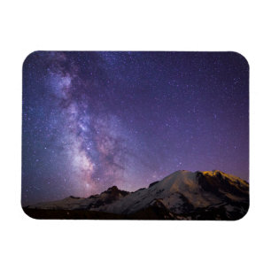 Milky Way & Mt. Rainier Washington State Magnet