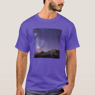 Milky Way & Mt. Rainier Washington State T-Shirt