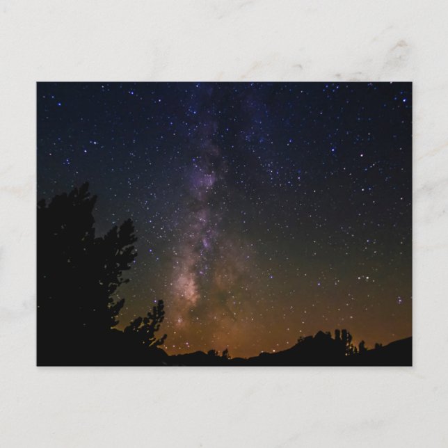 Milky Way night sky, California Postcard (Front)