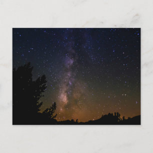 Milky Way night sky, California Postcard