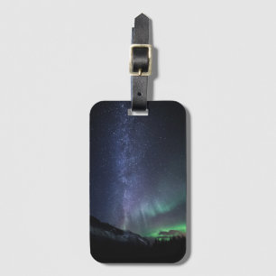 Milky Way Northern Lights Luggage Tag
