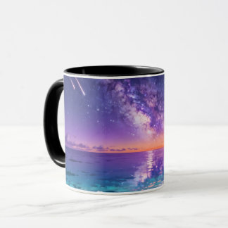 Milky Way Ocean Mug | Dreamy Galaxy Seascape Ceram