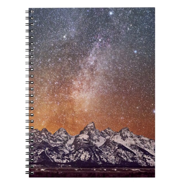 Milky Way over Grand Teton Notebook (Front)