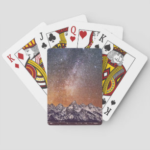 Milky Way over Grand Teton Playing Cards