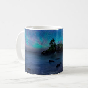Milky Way over Hollow Rock Coffee Mug