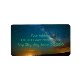Milky Way over Taos, New Mexico Label