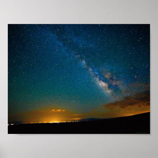 Milky Way over Taos, New Mexico Poster (Front)