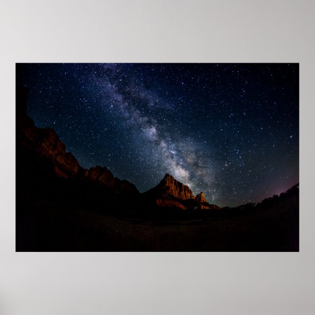 Milky Way over Watchman Poster (Front)