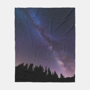 Milky Way Rose Valley, California Fleece Blanket