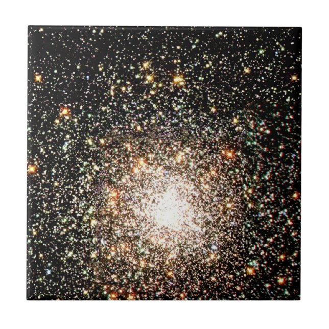 Milky Way Star Cluster Ceramic Tile (Front)