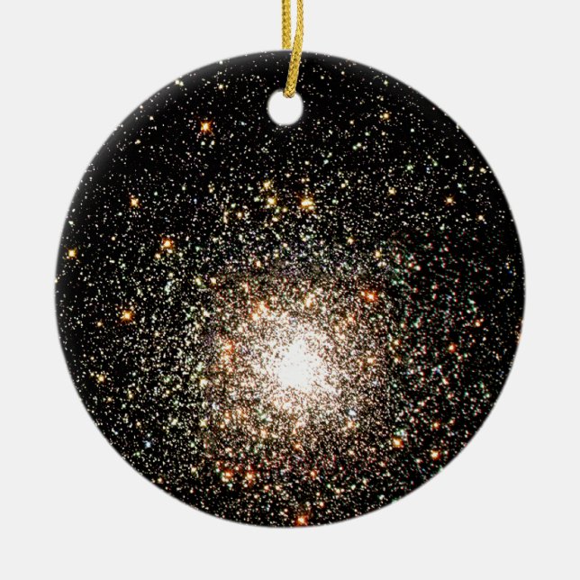 Milky Way Star Cluster Ceramic Tree Decoration (Front)