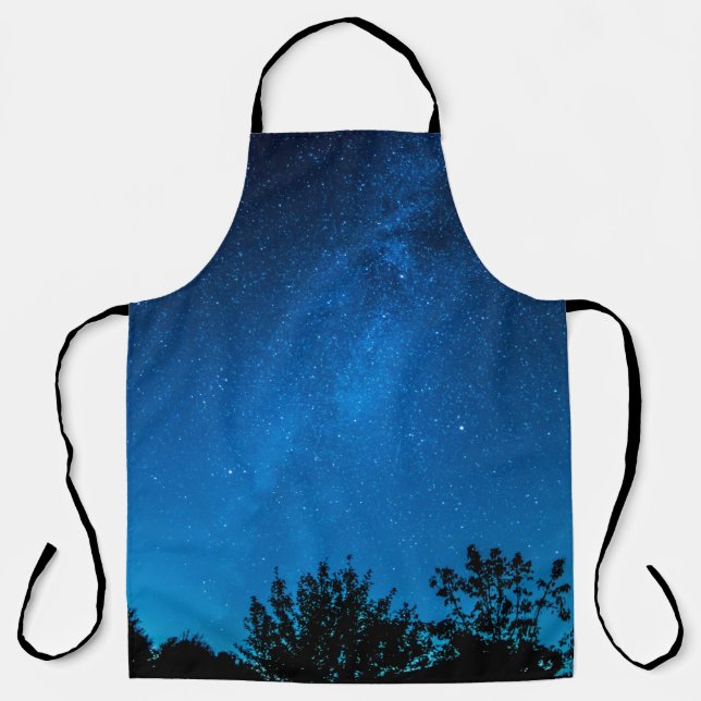 Milky way starry sky sky star apron (Front)
