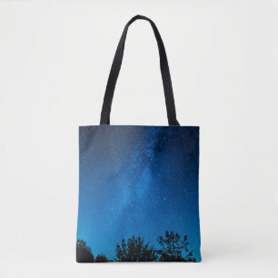 Milky way starry sky sky star tote bag