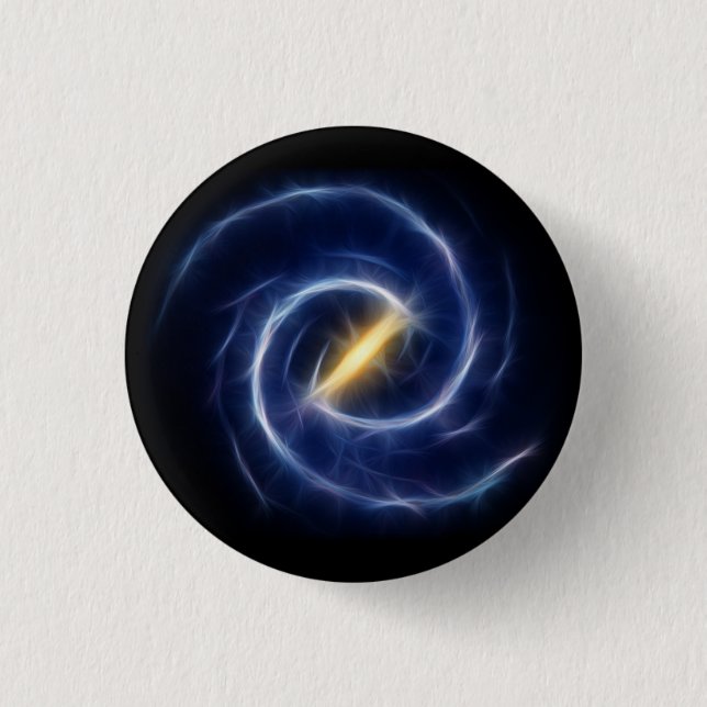 Milky Way Stars Spiral Galaxy 3 Cm Round Badge (Front)