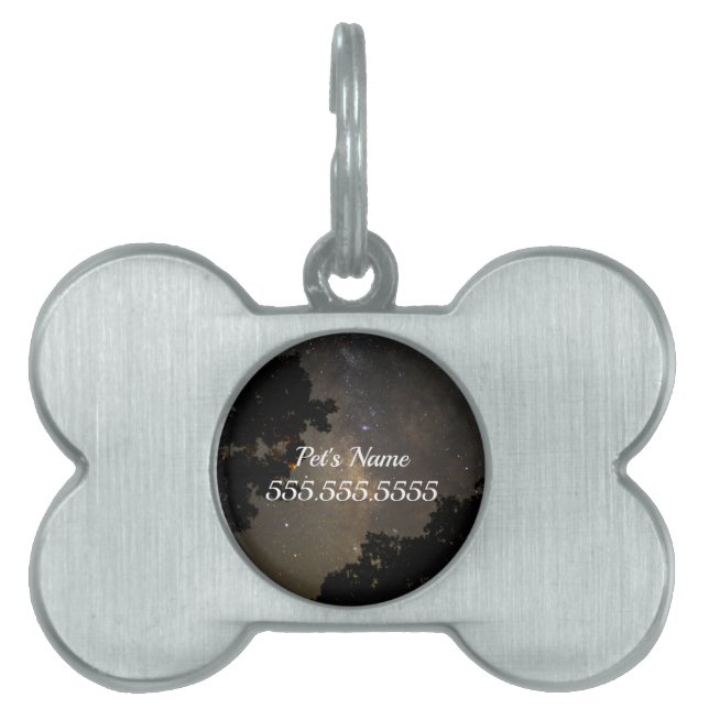 Milky Way Trees Pet ID Tag (Front)