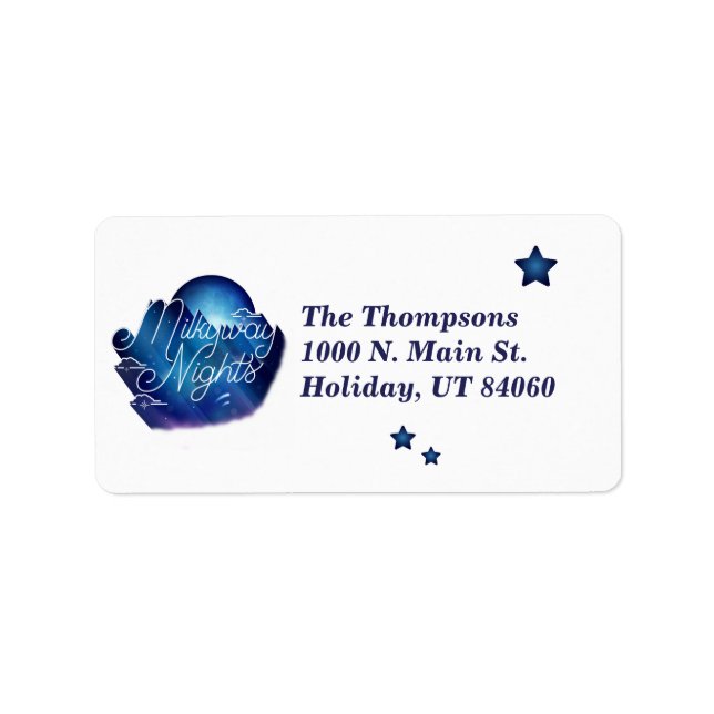 Milkyway Nights / Return Address Labels (Front)