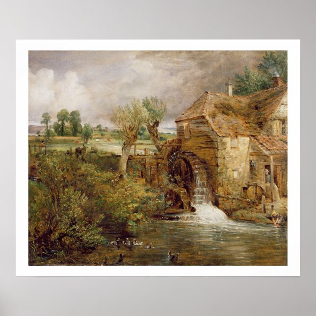 Mill at Gillingham, Dorset, 1825-26 (oil on canvas Poster (Front)