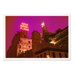 Mill City at Night Photo Print